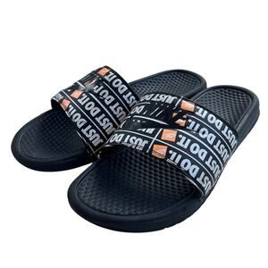 Mens Nike Benassi JDI 631261-016 Rubber Slide Sandal 11 Black Printed Outdoor
